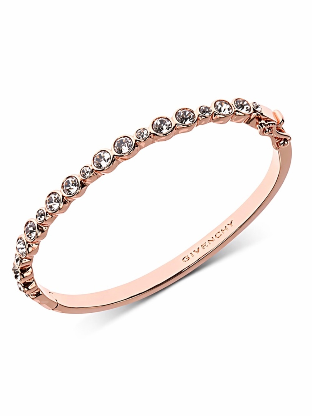 Givenchy rose gold crystals bangle bracelet